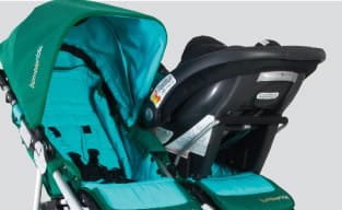 Bumbleride Indie Twin Stroller in Jet Black