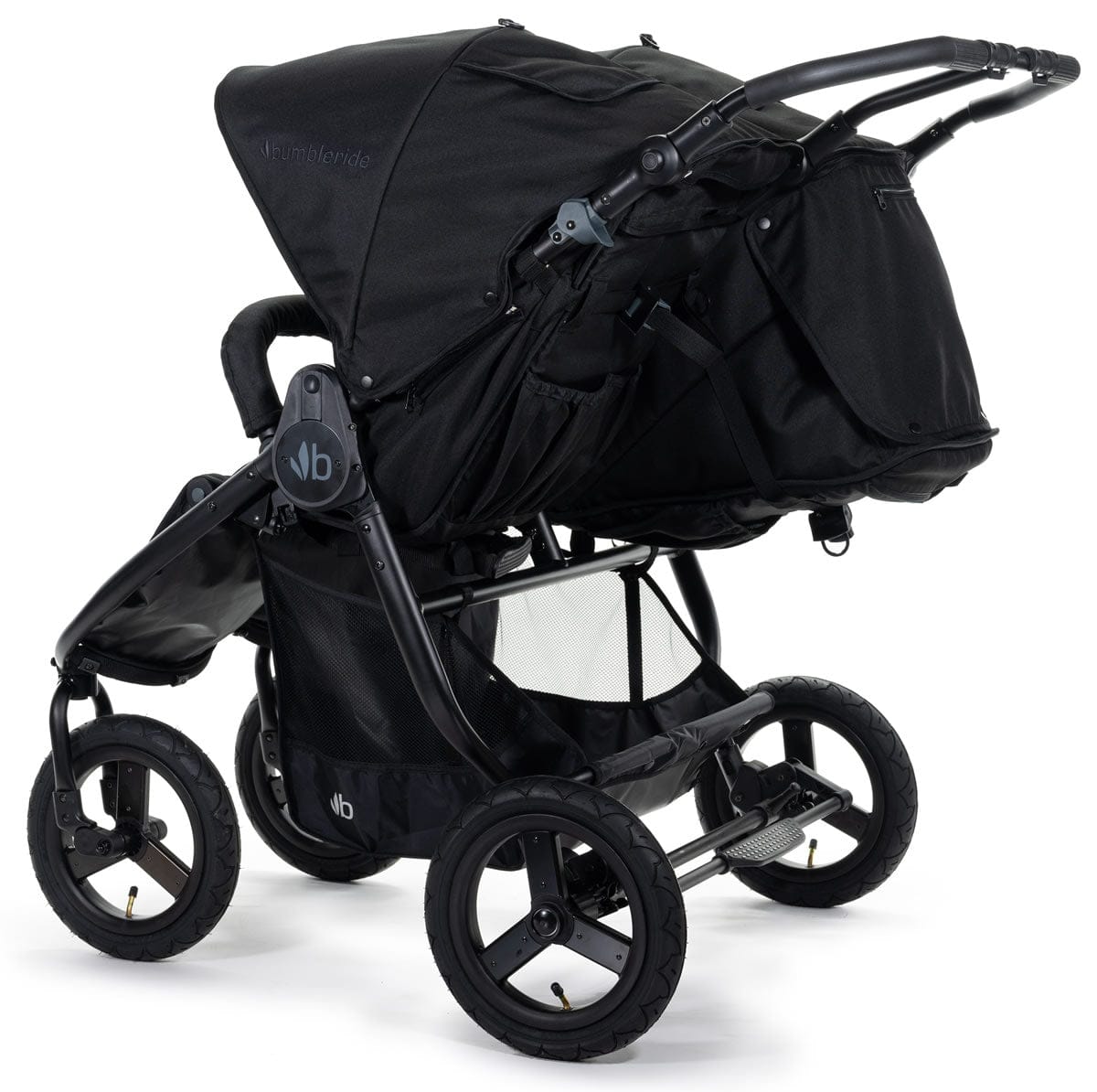 Bumbleride Indie Twin Side by Side Double Stroller - Matte Black