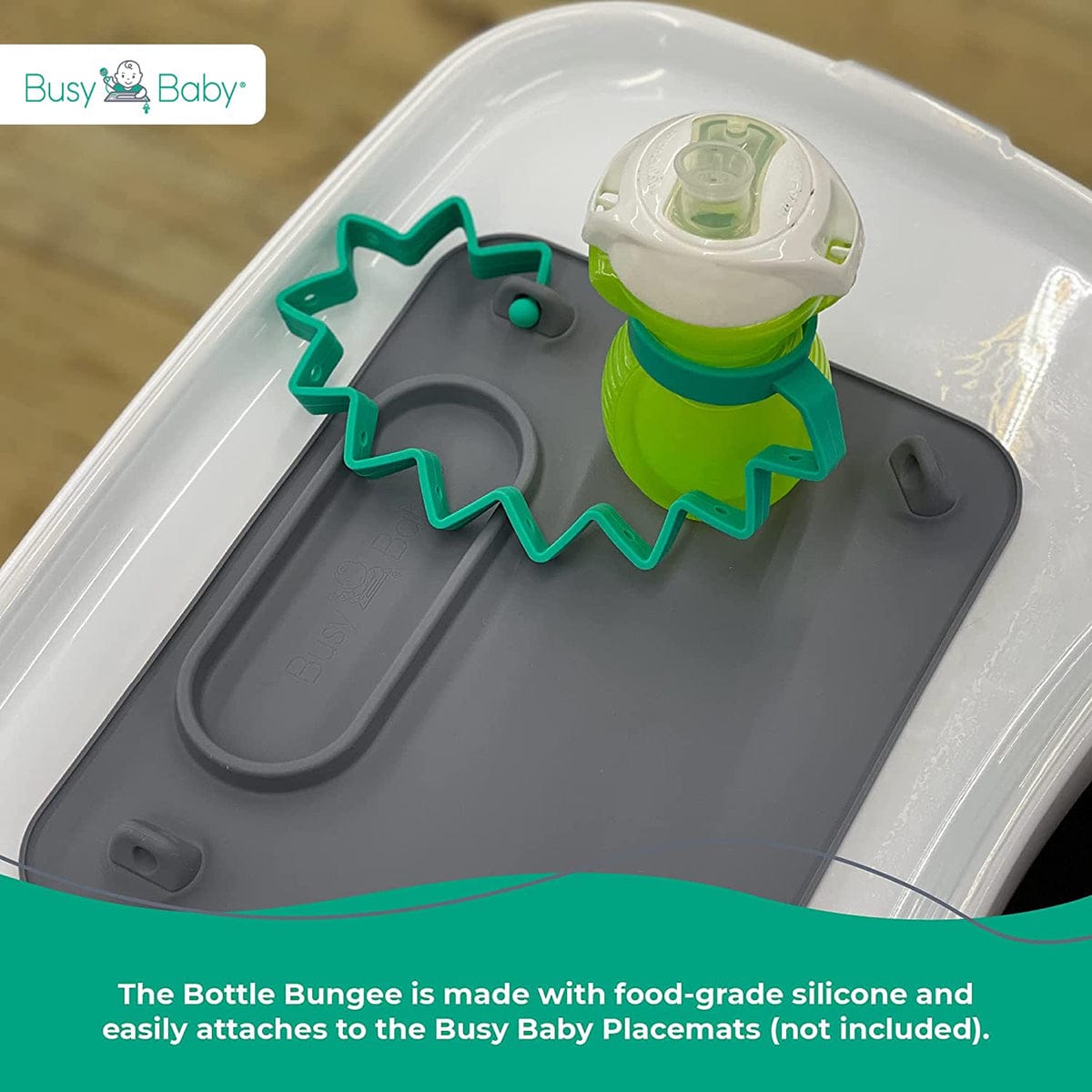 Busy Baby Bottle Bungee - Blue - BLUBOTBUN