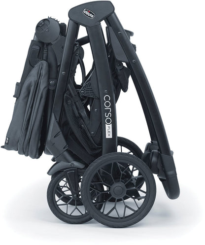 Chicco Corso Flex Sibling Double Stroller Travel System Bundle - Legend - DBL-08087008180070-08079737180070
