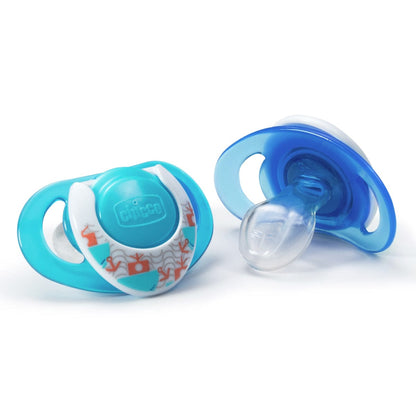 Chicco Hard Shield Orthodontic Pacifiers - Blue - 12M+ - 00005722000070