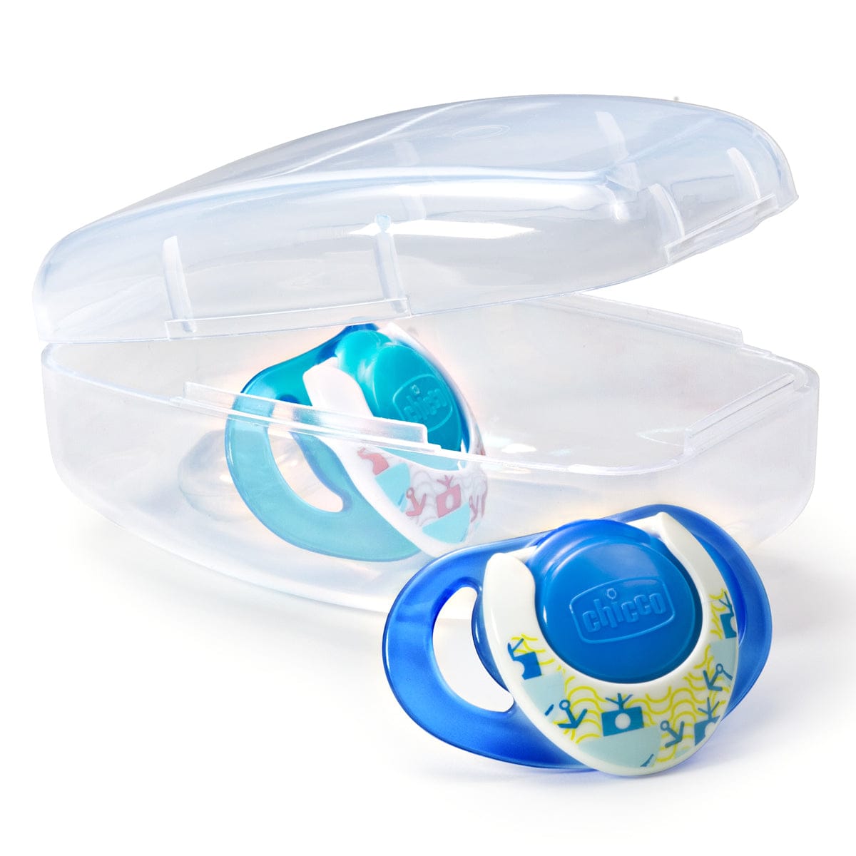 Chicco Hard Shield Orthodontic Pacifiers - Blue - 12M+ - 00005722000070