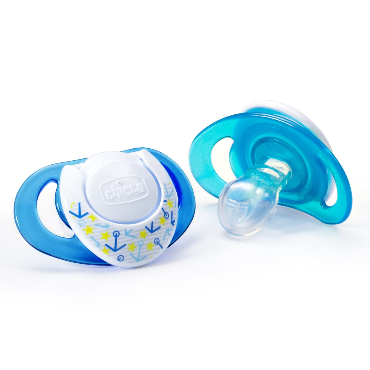 Chicco Hard Shield Orthodontic Pacifiers - Blue - 4M+ - 00005721000070