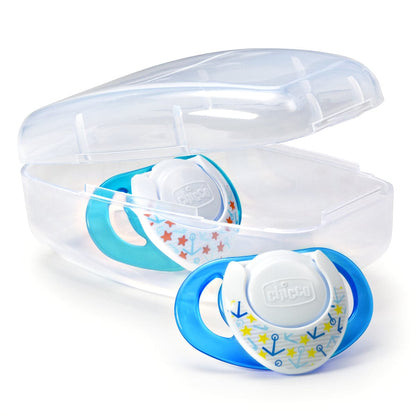 Chicco Hard Shield Orthodontic Pacifiers - Blue - 4M+ - 00005721000070