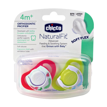 Chicco Hard Shield Orthodontic Pacifiers - Neutral - 4M+