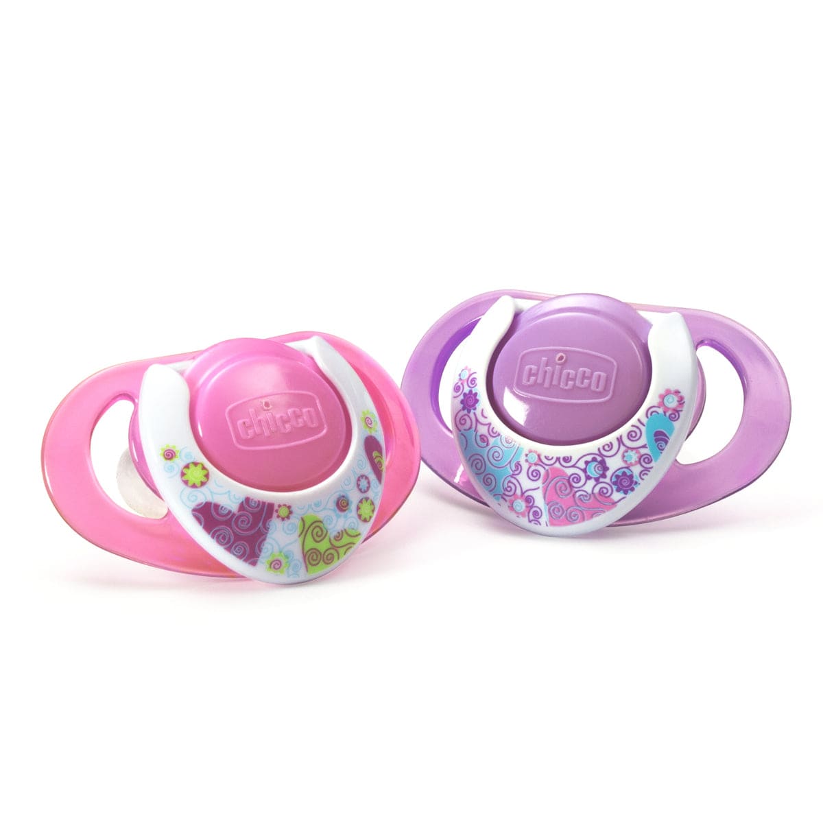 Chicco Hard Shield Orthodontic Pacifiers - Pink - 12M+ - 00005718000070