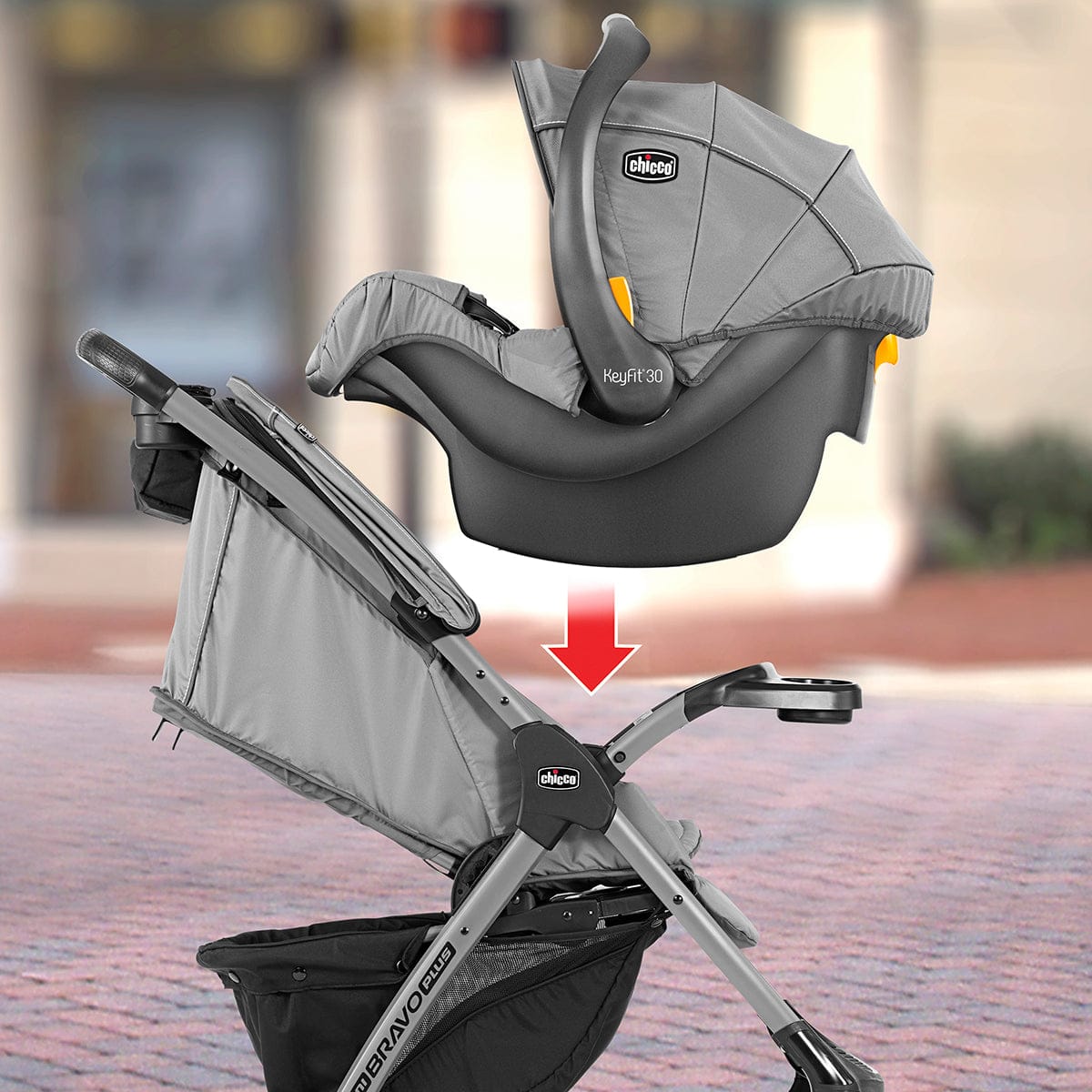 Chicco Mini Bravo Plus Travel System - Bombay