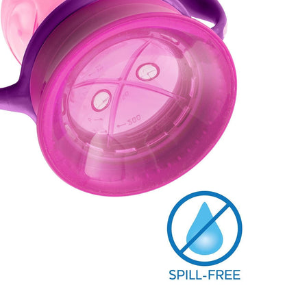 Chicco NaturalFit 7oz 360 Rim Trainer Cup with Handles - Pink - 00006951100070