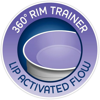 Chicco NaturalFit 7oz 360 Rim Trainer Cup with Handles - Pink - 00006951100070