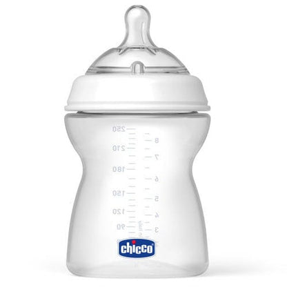 Chicco NaturalFit 8 oz Stage 2 Bottle, Adjustable Flow - 4M+ - 00080725000070