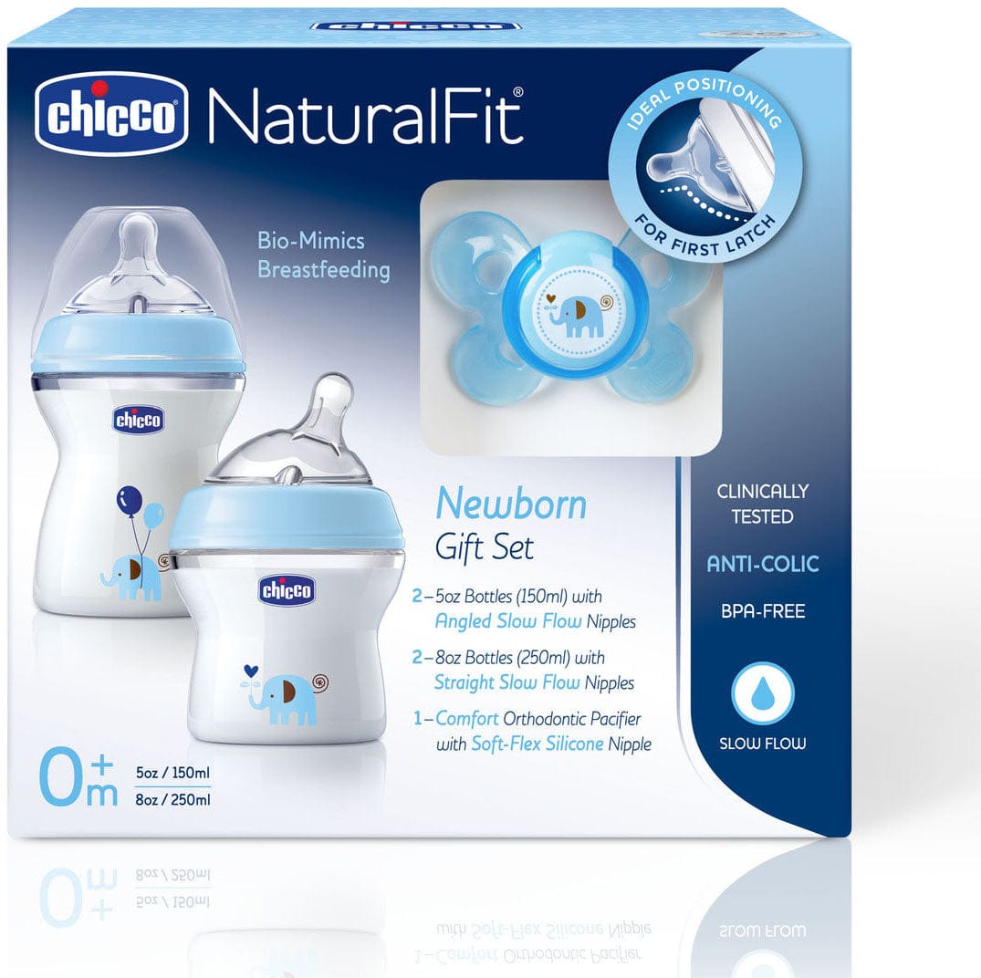 Chicco NaturalFit Newborn Gift Set - Blue Deco - 00080811620070