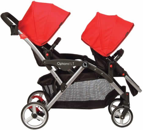 Contours Options LT Tandem Stroller - Crimson Red - ZT014-CRS1