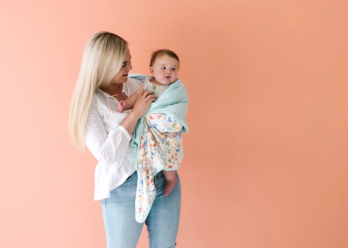 Copper Pearl 3-Layer Stretchy Quilt - Nautical