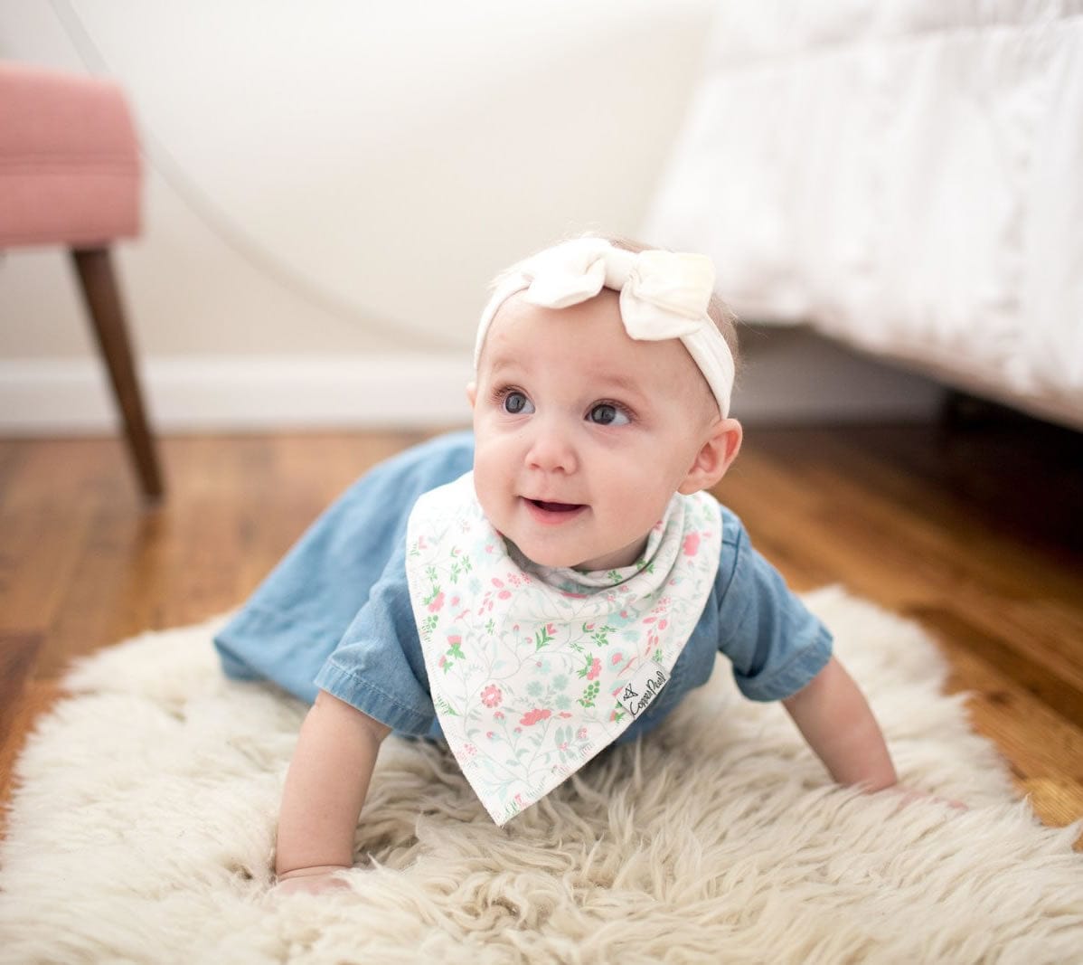 Copper Pearl Baby Bandana Bibs, 4 Pack - Claire - X00163GGA9