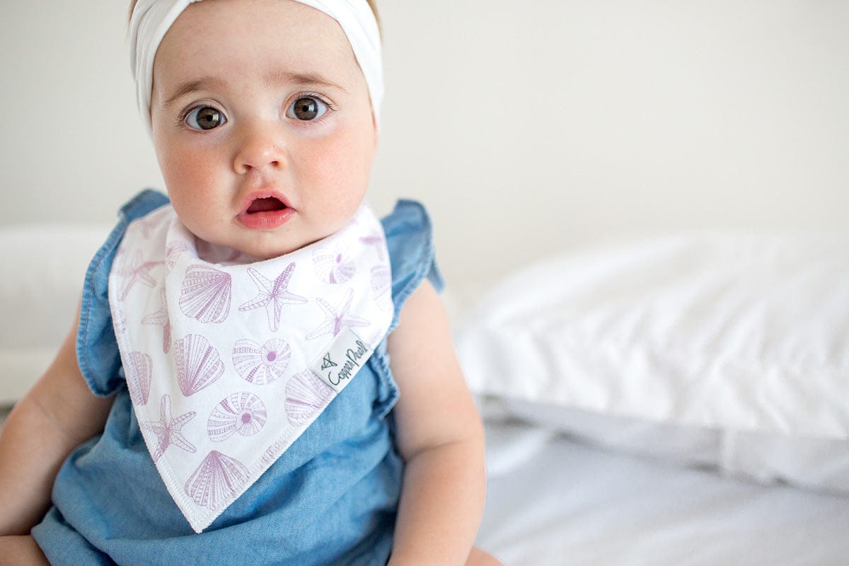 Copper Pearl Baby Bandana Bibs, 4 Pack - Coral - X002UII1CP