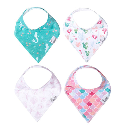 Copper Pearl Baby Bandana Bibs, 4 Pack - Coral - X002UII1CP