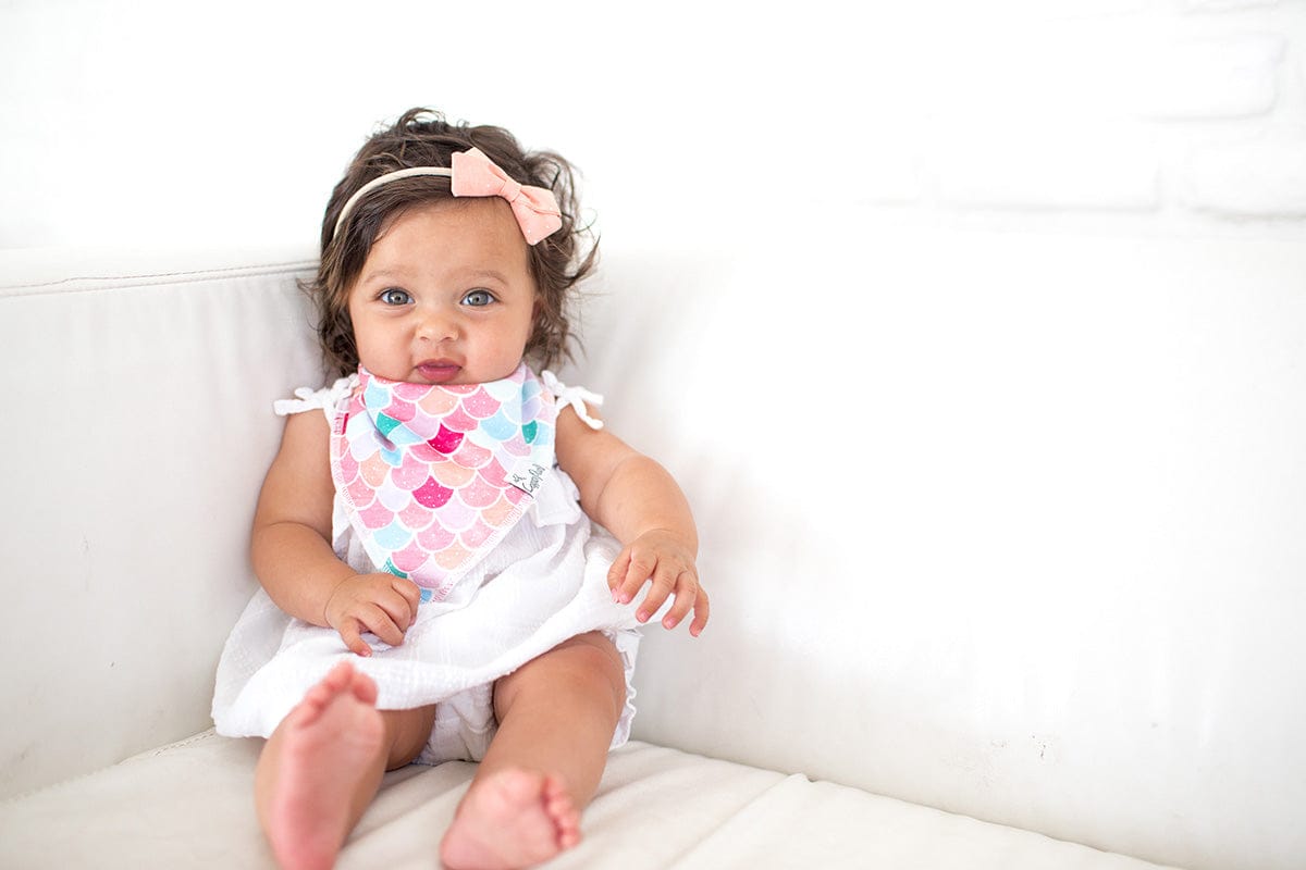 Copper Pearl Baby Bandana Bibs, 4 Pack - Coral - X002UII1CP