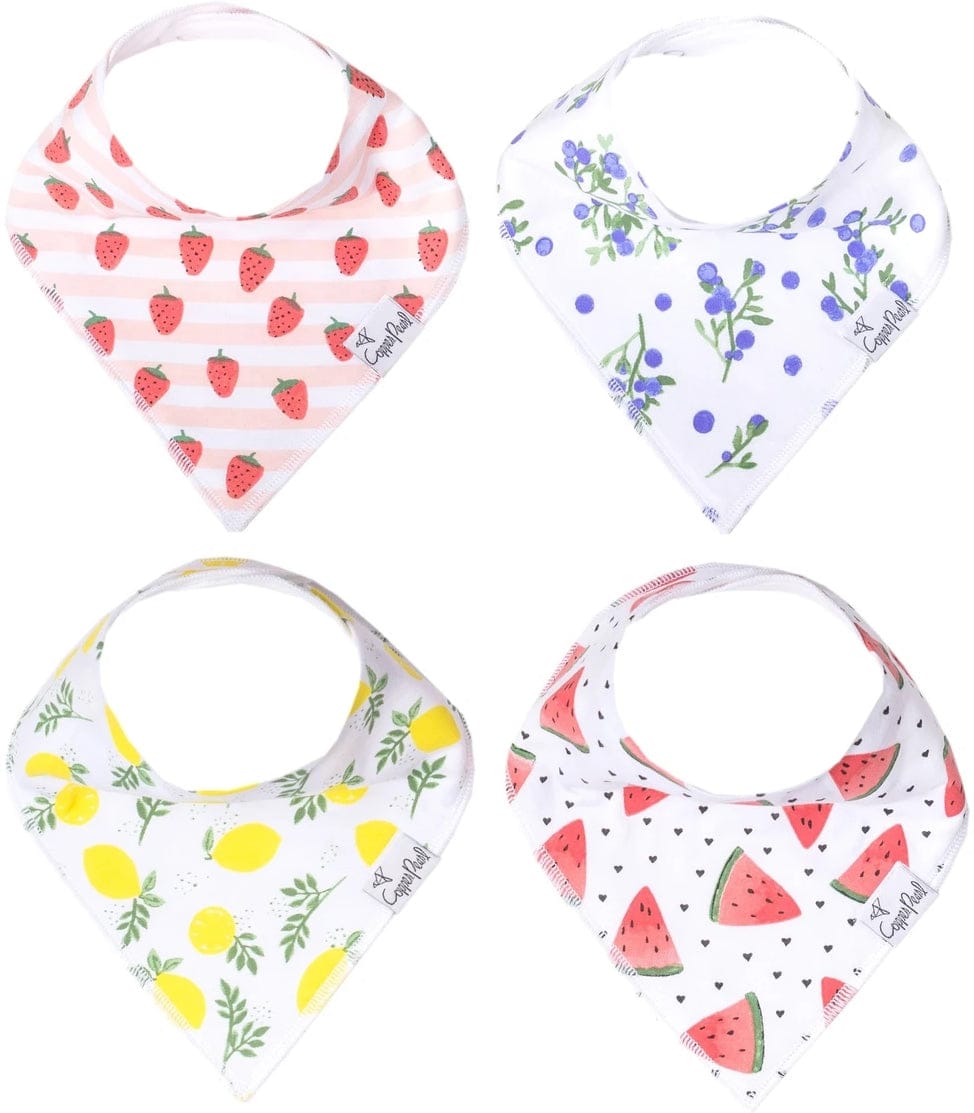 Copper Pearl Baby Bandana Bibs, 4 Pack - Georgia