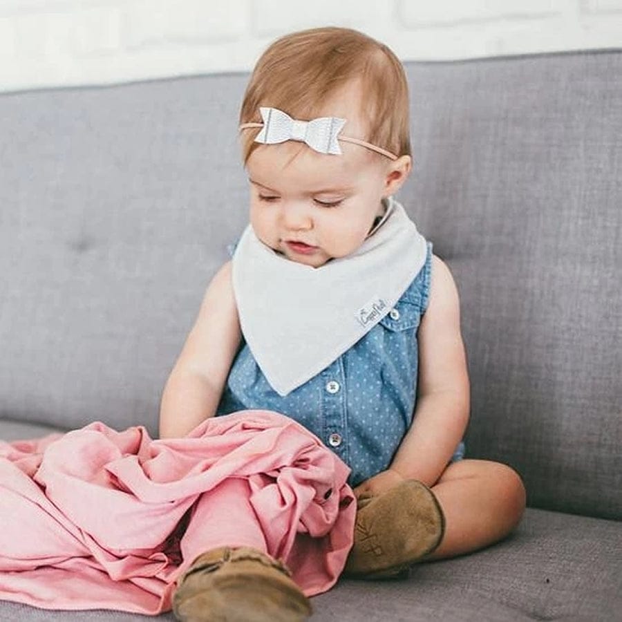 Copper Pearl Baby Bandana Bibs, 4 Pack - Grey - X0013FL3UD