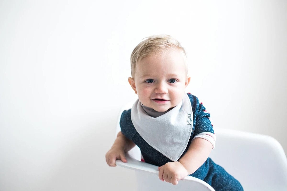 Copper Pearl Baby Bandana Bibs, 4 Pack - Grey - X0013FL3UD
