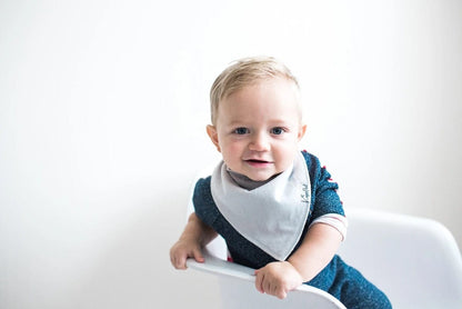 Copper Pearl Baby Bandana Bibs, 4 Pack - Grey - X0013FL3UD