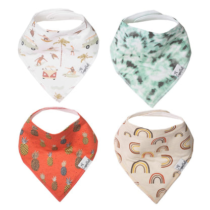 Copper Pearl Baby Bandana Bibs, 4 Pack - Maui - X002S8EAN1