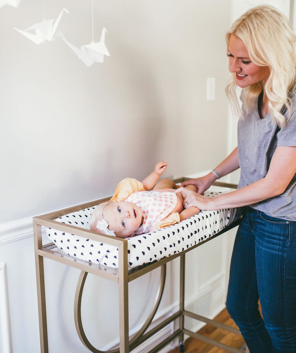 Copper Pearl Changing Pad Cover - Smitten - X00159PGJV