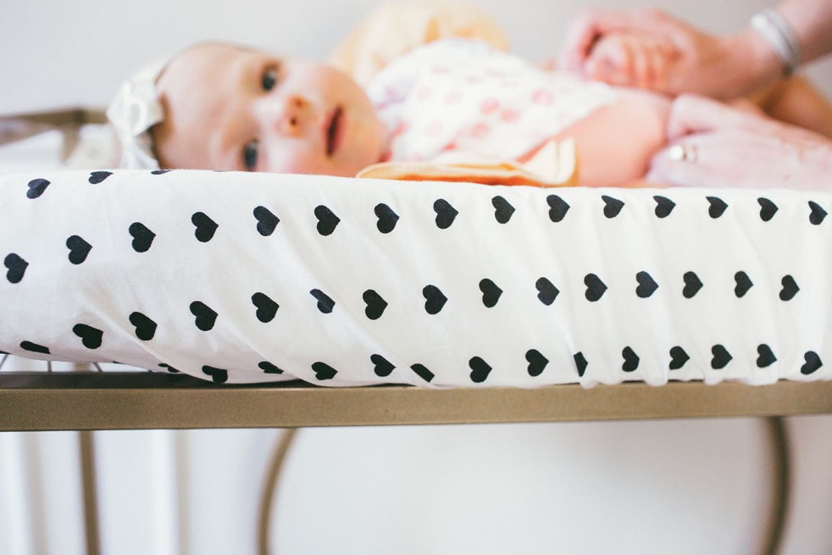 Copper Pearl Changing Pad Cover - Smitten - X00159PGJV