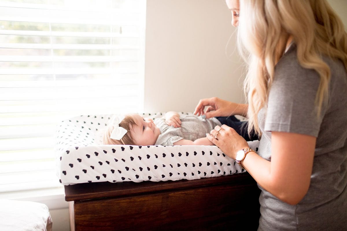 Copper Pearl Changing Pad Cover - Smitten - X00159PGJV