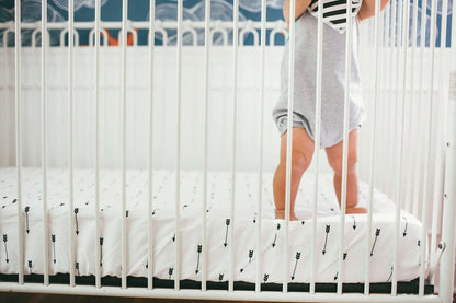 Copper Pearl Cotton Fitted Crib Sheet - Native - X0014XLK25