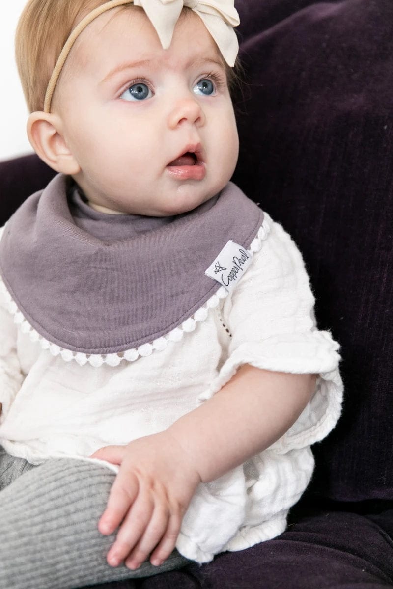 Copper Pearl Fashion Trimmed Bib Set, 2 Pack - Isabella - X00216TXOV