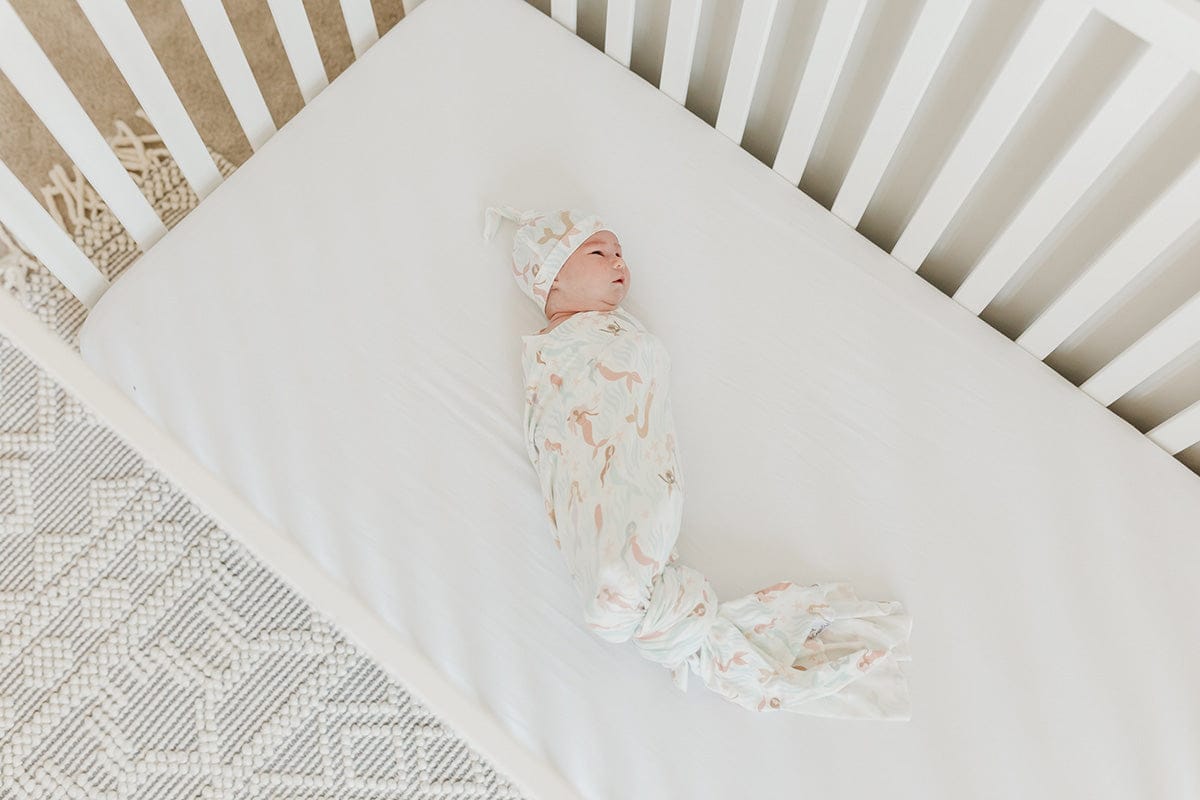 Copper Pearl Knit Swaddle Blanket - Coral