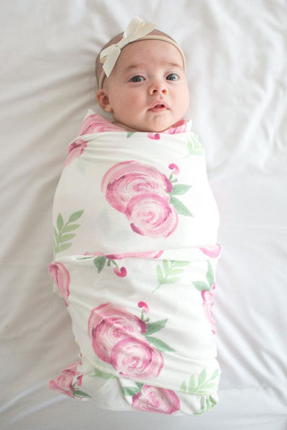 Copper Pearl Knit Swaddle Blanket - Grace - X001CMM3I3