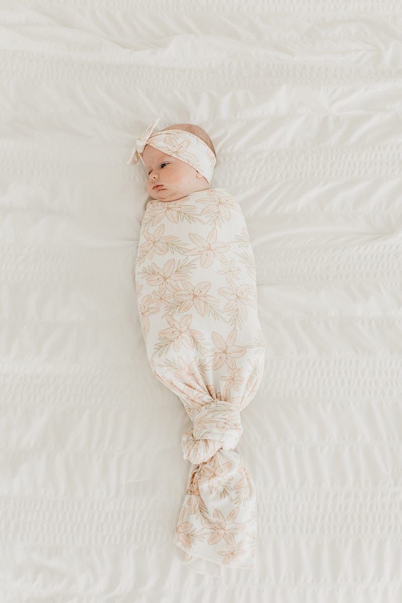Copper Pearl Knit Swaddle Blanket - Kiana - X002S96HRH