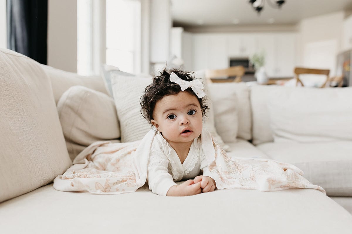 Copper Pearl Knit Swaddle Blanket - Kiana - X002S96HRH