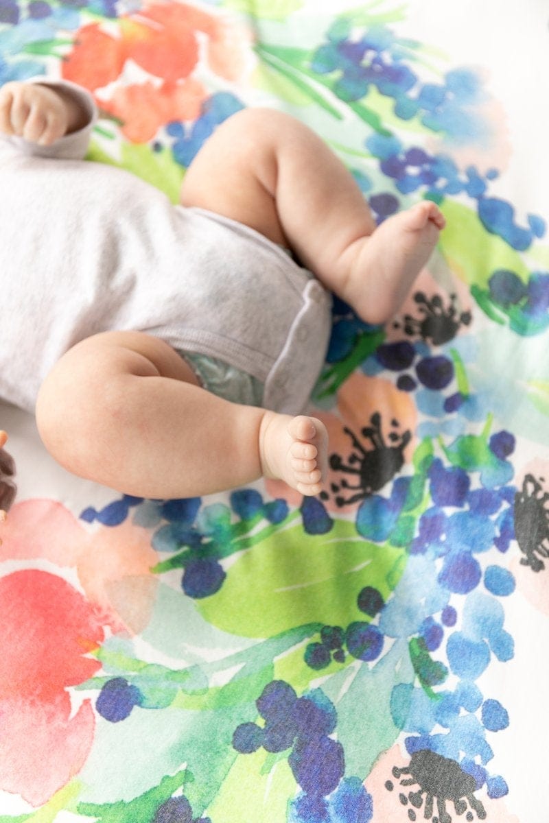 Copper Pearl Knit Swaddle Blanket - Wren