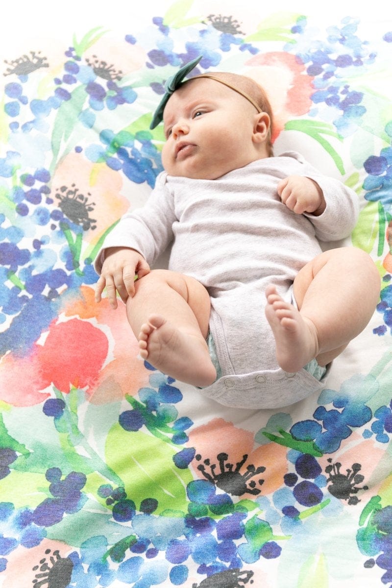 Copper Pearl Knit Swaddle Blanket - Wren