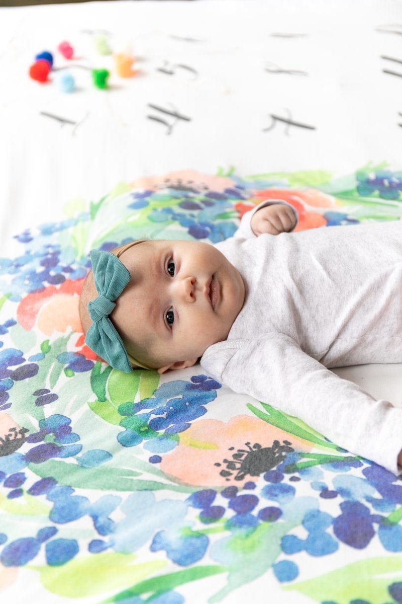 Copper Pearl Knit Swaddle Blanket - Wren