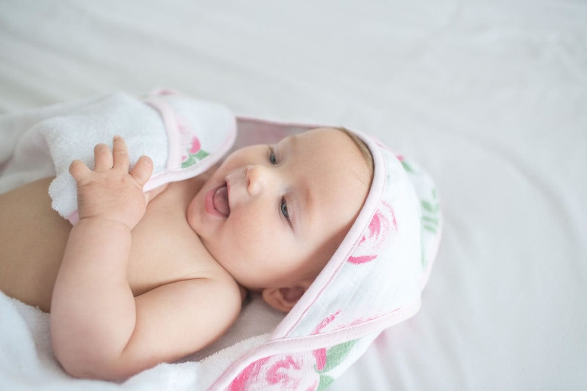 Copper Pearl Muslin Hooded Towel - Grace - X0019KKYR5