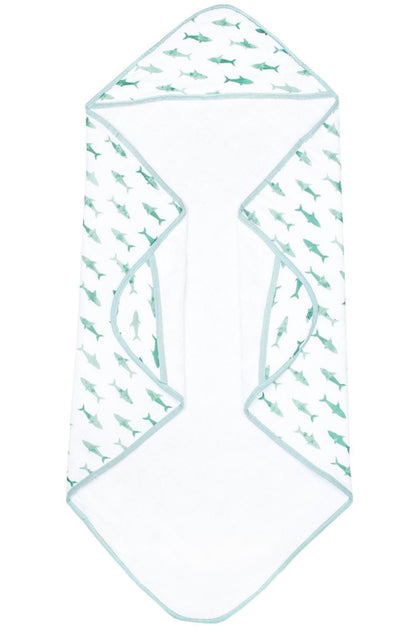 Copper Pearl Muslin Hooded Towel - Pacific - X0019IEMLV