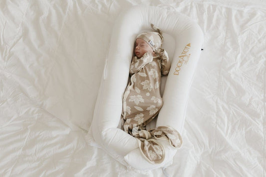 Copper Pearl Newborn Knotted Gown - Oak