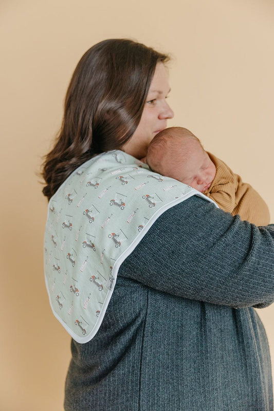 Copper Pearl Premium Burp Cloths, 3 Pack - Bogey