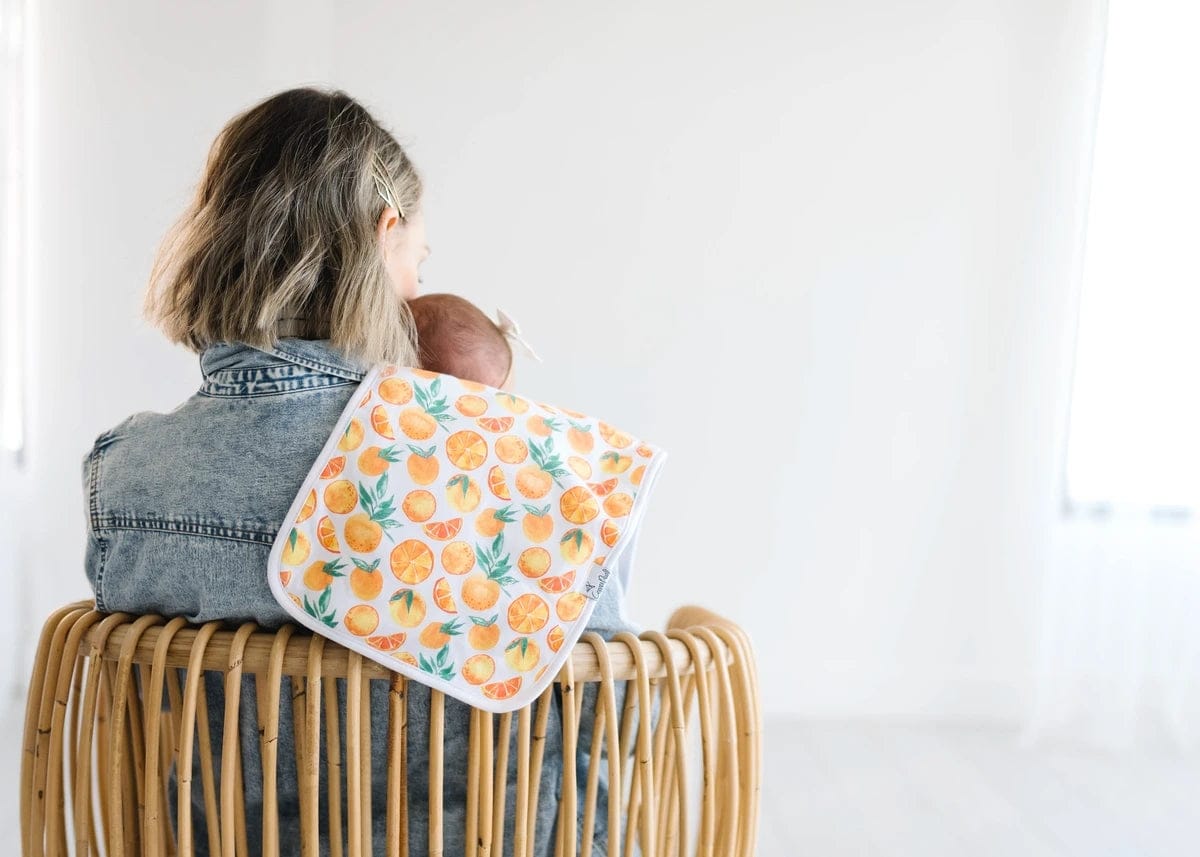 Copper Pearl Premium Burp Cloths, 3 Pack - Citrus - X002ERYZBN