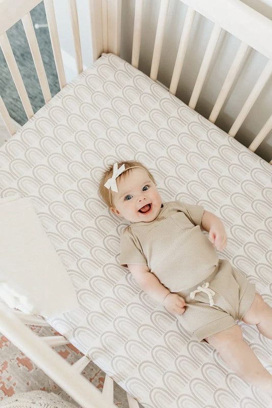 Copper Pearl Premium Fitted Crib Sheet - Bliss