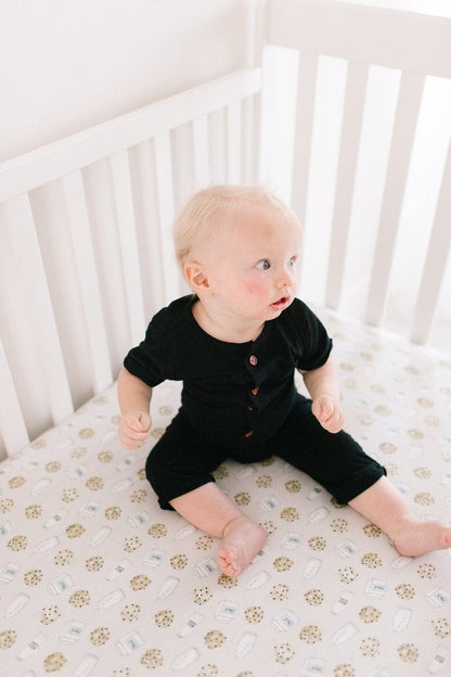 Copper Pearl Premium Fitted Crib Sheet - Chip - X001Z6GMNX