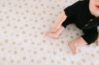 Copper Pearl Premium Fitted Crib Sheet - Chip - X001Z6GMNX