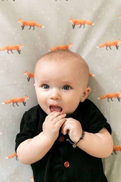 Copper Pearl Premium Fitted Crib Sheet - Swift