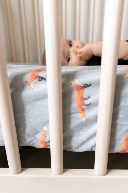 Copper Pearl Premium Fitted Crib Sheet - Swift