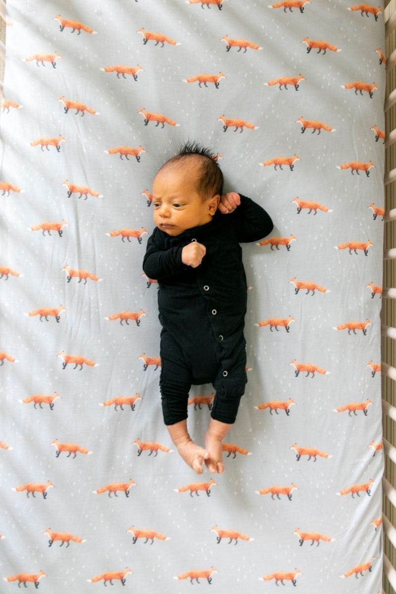 Copper Pearl Premium Fitted Crib Sheet - Swift