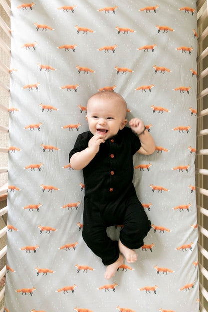 Copper Pearl Premium Fitted Crib Sheet - Swift